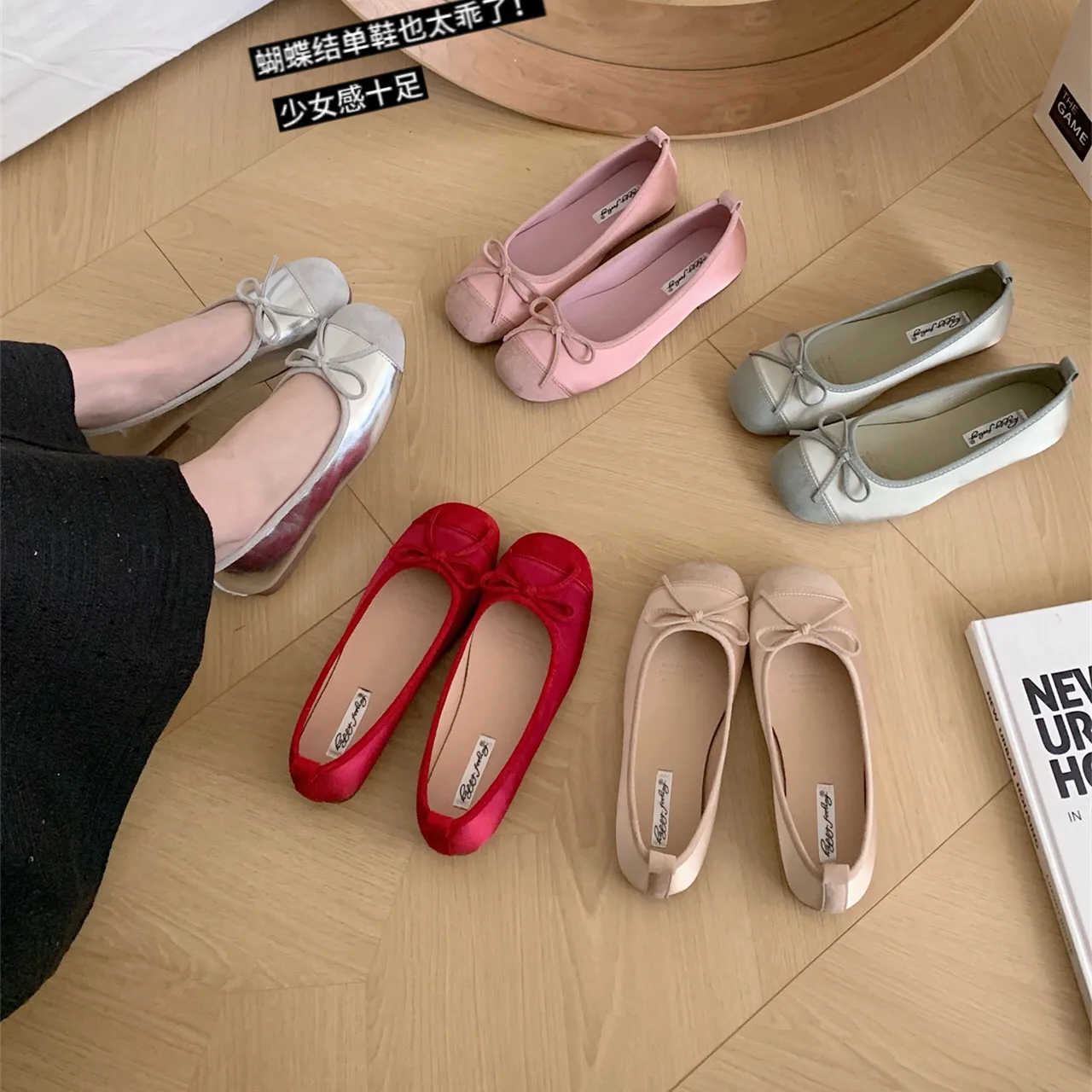 Bailamos Soft Women Flats Spring Bow Red Flat Single Shoe Leisure Comfortable Leather Ballet Shoe Ballet Shoe Zapatos Mujer 40
Bailamos Soft Women Flats Spring Bow Red Flat Single Shoe Leisure Comfortable Leather Ballet Shoe Ballet Shoe Zapatos Mujer 40
