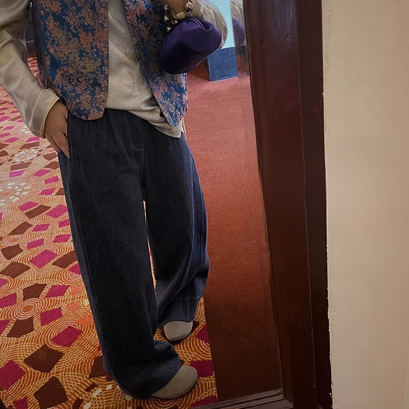 Джинсы VIMAS из специальной ткани с цветочным принтом, широкие, модные, для девушек, для повседневной носки, с микроэластаном, с завышенной талией
Джинсы VIMAS из специальной ткани с цветочным принтом, широкие, модные, для девушек, для повседневной носки, с микроэластаном, с завышенной талией