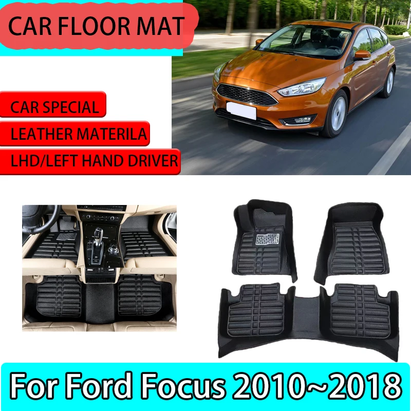Car Floor Mat for Ford Focus C346 MK3 2010~2018 2011 Leather Foot Inner Liner Waterproof Carpet Pad Auto Foot Carpet Accessorie
Car Floor Mat for Ford Focus C346 MK3 2010~2018 2011 Leather Foot Inner Liner Waterproof Carpet Pad Auto Foot Carpet Accessorie