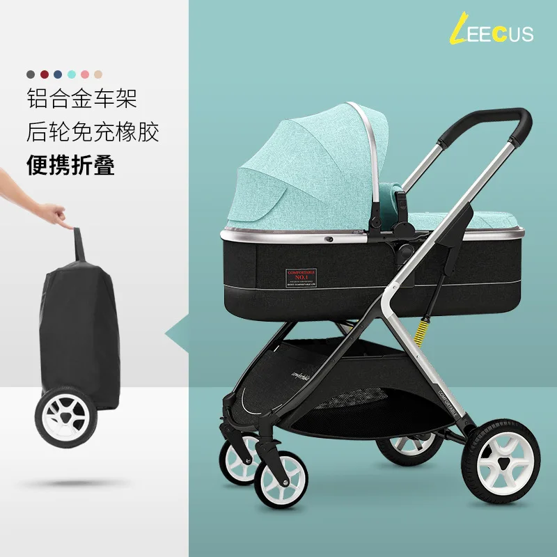 Детская коляска, легко сидеть и лежать, легкая складная высокая пейзажная двусторонняя подвеска, коляска для новорожденных
Детская коляска, легко сидеть и лежать, легкая складная высокая пейзажная двусторонняя подвеска, коляска для новорожденных