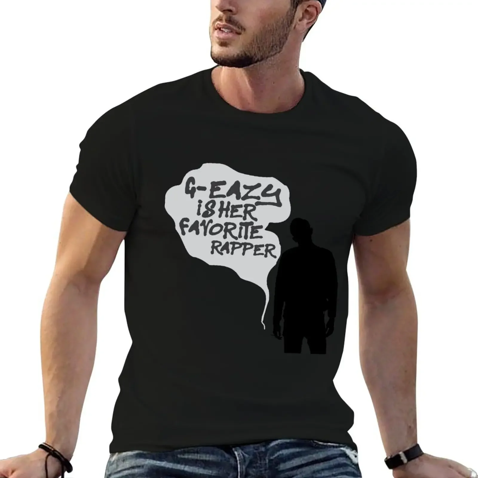 G-Eazy Is Her Favorite Rapper Sticker Graphic T-Shirt plain gifts for boyfriend cotton t shirt men
G-Eazy Is Her Favorite Rapper Sticker Graphic T-Shirt plain gifts for boyfriend cotton t shirt men
