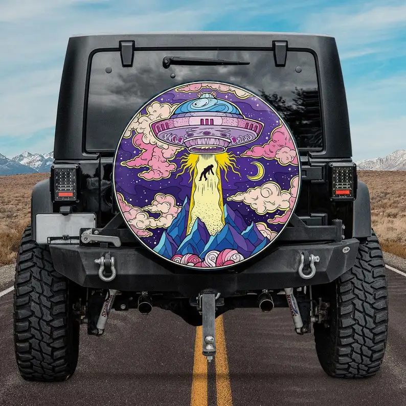 Psychedelic UFO Crash Esh On Ancient Spare Tire Cover, Mountain Alien, Gift For Car Lover, Car Accessories, Car Lover, Gift For
Psychedelic UFO Crash Esh On Ancient Spare Tire Cover, Mountain Alien, Gift For Car Lover, Car Accessories, Car Lover, Gift For