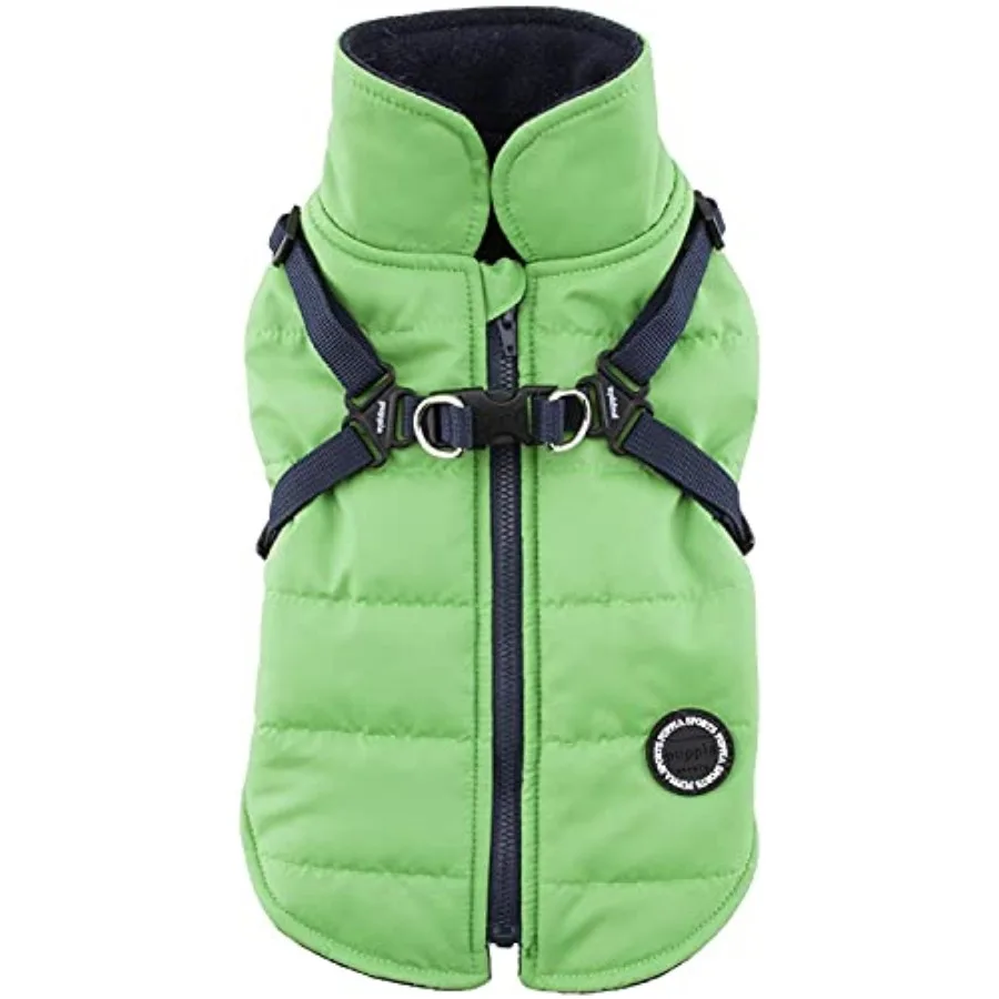 Mountaineer Winter Dog Coat with integrated harness No Pull Cold Weather Waterproof Warm Fleece Back Zipper for and Dog
Mountaineer Winter Dog Coat with integrated harness No Pull Cold Weather Waterproof Warm Fleece Back Zipper for and Dog