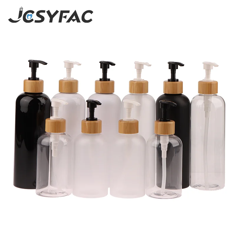 300/500ML Bamboo Pump Dispenser Bathroom PET Dish Soap Empty Bottle Lotion Refillable Shower Gel Liquid Frosted Container
300/500ML Bamboo Pump Dispenser Bathroom PET Dish Soap Empty Bottle Lotion Refillable Shower Gel Liquid Frosted Container
