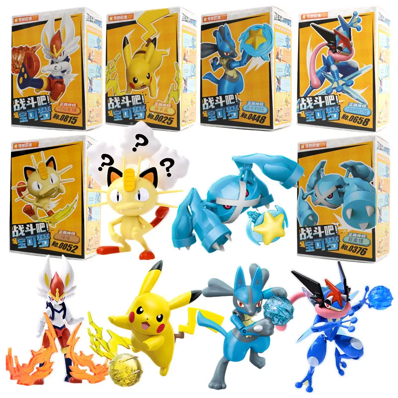 KEEPPLEY Pokemon Building Block Аниме Фигурка Пикачу Гренаinja Lucario Metagross Мультфильм Сращивание игрушек Детский подарок на день рождения
KEEPPLEY Pokemon Building Block Аниме Фигурка Пикачу Гренаinja Lucario Metagross Мультфильм Сращивание игрушек Детский подарок на день рождения