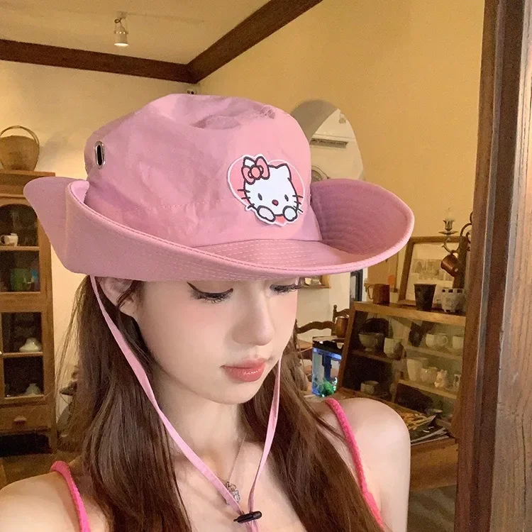 Hello Kitty Wide Brim Sun Hat For Women Outdoor UPF 50 Plus Large Size Bucket Hat For Camping Hiking Beach Summer Fashion
Hello Kitty Wide Brim Sun Hat For Women Outdoor UPF 50 Plus Large Size Bucket Hat For Camping Hiking Beach Summer Fashion
