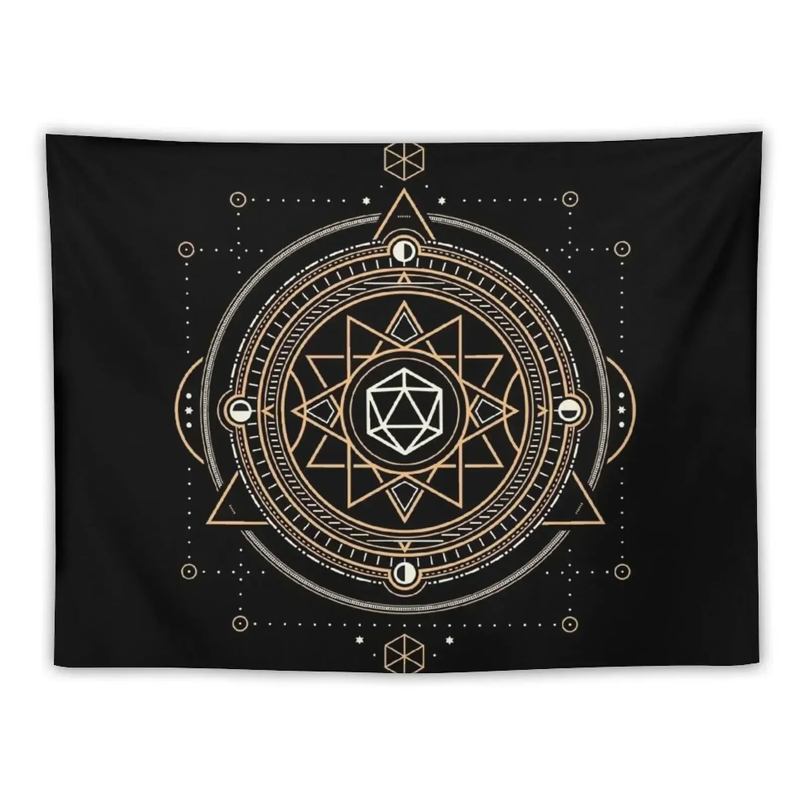 Polyhedral D20 Dice Sacred Symbol of the Occultist Tapestry Wall Tapestries House Decoration Tapestry
Polyhedral D20 Dice Sacred Symbol of the Occultist Tapestry Wall Tapestries House Decoration Tapestry
