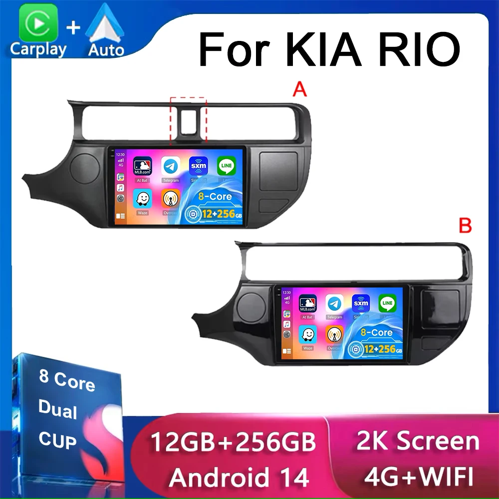 12G + 256 ГБ Android 14 Carplay Auto для Kia RIO 4 K3 2013-2017 Автомобильный радиоприемник Мультимедийный видеоплеер Навигация GPS Без 2Din 2 Din
12G + 256 ГБ Android 14 Carplay Auto для Kia RIO 4 K3 2013-2017 Автомобильный радиоприемник Мультимедийный видеоплеер Навигация GPS Без 2Din 2 Din