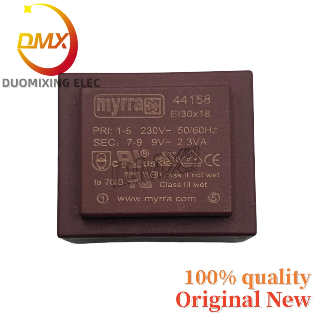 2 шт./лот, 100% новый 44158 PRI: 1-5 230 В ~ 50/60 Гц SEC: 7-9 9 В ~ 2,3 VATA 70/B для трансформатора MYRRA.
2 шт./лот, 100% новый 44158 PRI: 1-5 230 В ~ 50/60 Гц SEC: 7-9 9 В ~ 2,3 VATA 70/B для трансформатора MYRRA.