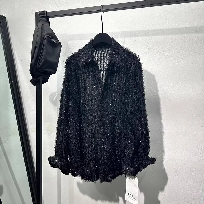 Men Casual Shirts Gothic Style Men's Clothing Spring Male High Street Autumn Black Shirts
Men Casual Shirts Gothic Style Men's Clothing Spring Male High Street Autumn Black Shirts