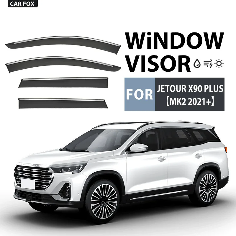 4Pcs For JETOUR X90 Plus 2021+ Car Window Visor Awning Shelters Windshield Side Window Rain Sun Shade Auto Accessories
4Pcs For JETOUR X90 Plus 2021+ Car Window Visor Awning Shelters Windshield Side Window Rain Sun Shade Auto Accessories