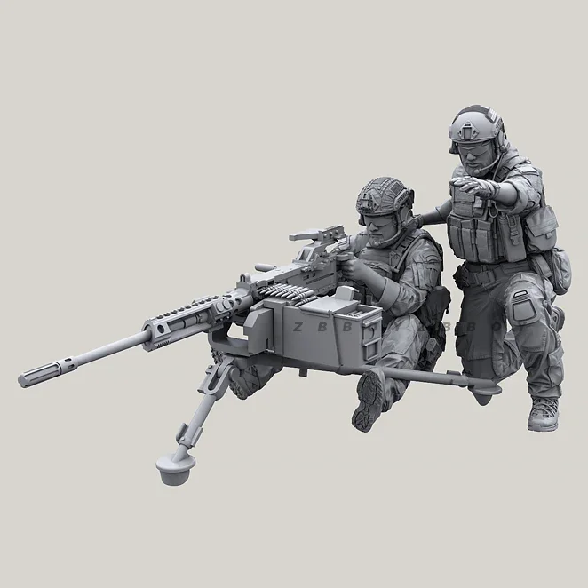 1/35 (50 мм) Солдат из смолы (2 человека + тяжелый пулемет) бесцветное и самособранное специальное предложение A-2061
1/35 (50 мм) Солдат из смолы (2 человека + тяжелый пулемет) бесцветное и самособранное специальное предложение A-2061
