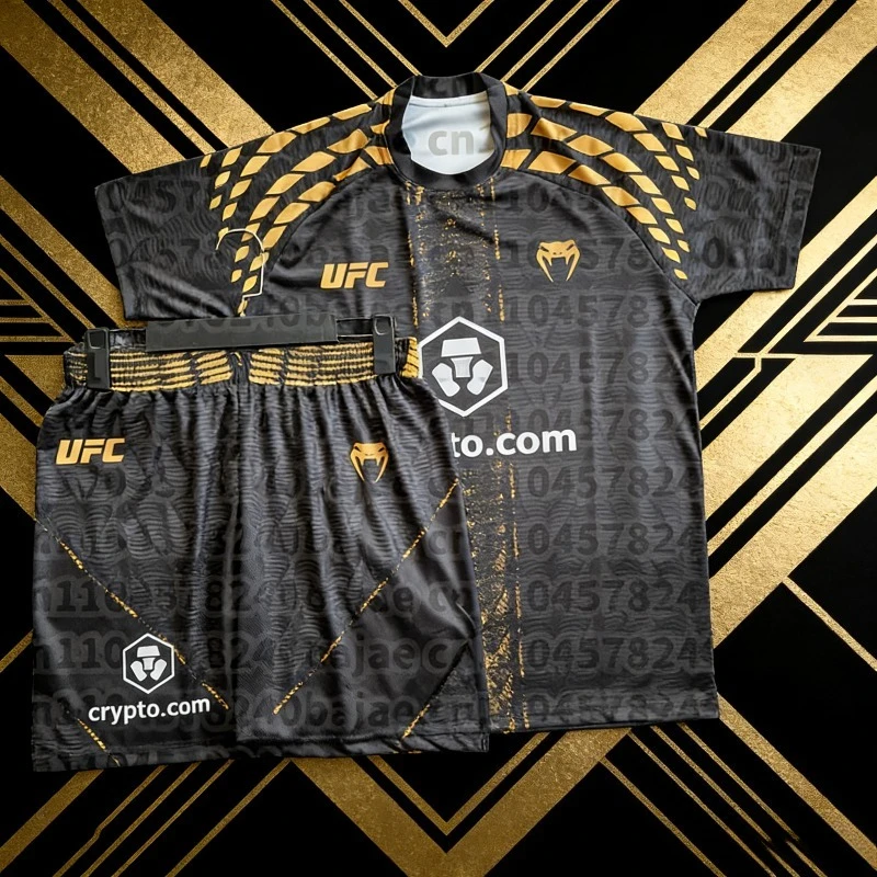 UFC Top Fighters Islam Makhachev Combat Fighting Event Tee Shorts Men Breathable Jersey Wrestling Running Sweat Absorbing Set
UFC Top Fighters Islam Makhachev Combat Fighting Event Tee Shorts Men Breathable Jersey Wrestling Running Sweat Absorbing Set 