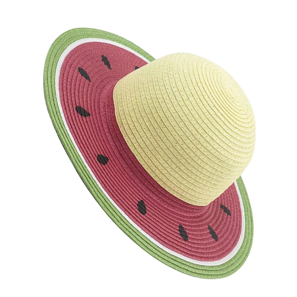 Straw Women Protection Wide Brim Summer Beach Outdoor Watermelon Straw Casual Hat Lightweight Breathable Girls Sun Hat
Straw Women Protection Wide Brim Summer Beach Outdoor Watermelon Straw Casual Hat Lightweight Breathable Girls Sun Hat