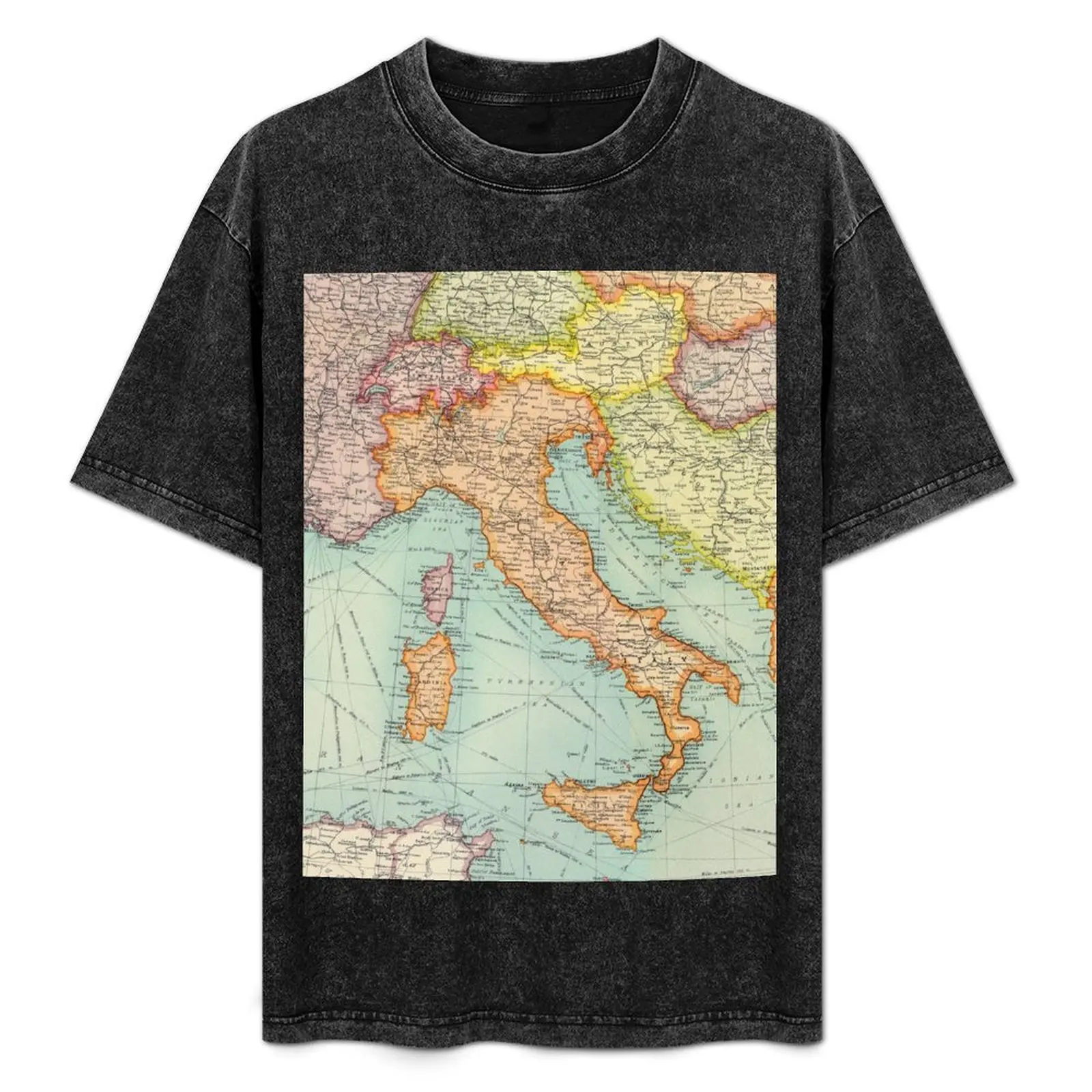 Vintage Italy map T-Shirt Short sleeve tee summer shirt men t shirt
Vintage Italy map T-Shirt Short sleeve tee summer shirt men t shirt