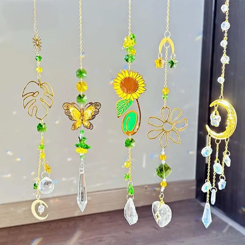 Suncatcher for Windows ,Hanging Crystals Prisms Sun Catchers Butterfly Sunflower Ornament Indoor Outdoor Garden Patio Decor Gift
Suncatcher for Windows ,Hanging Crystals Prisms Sun Catchers Butterfly Sunflower Ornament Indoor Outdoor Garden Patio Decor Gift