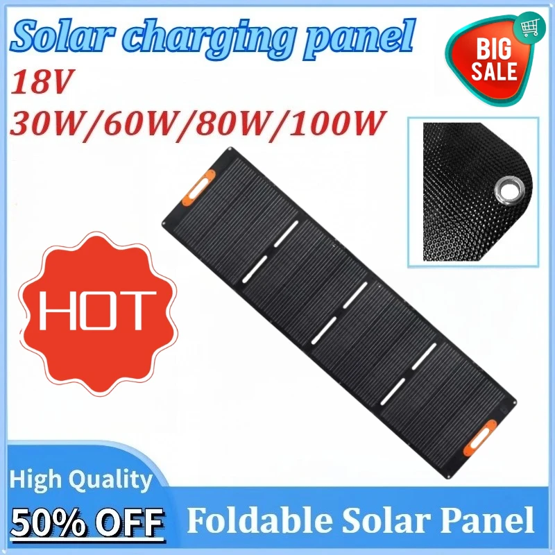 30/60/80/100W Portable Folding Solar Panels Cell 18V Foldable Solar Charging Panel for Outdoor Tourism Camping RV Power Station
30/60/80/100W Portable Folding Solar Panels Cell 18V Foldable Solar Charging Panel for Outdoor Tourism Camping RV Power Station