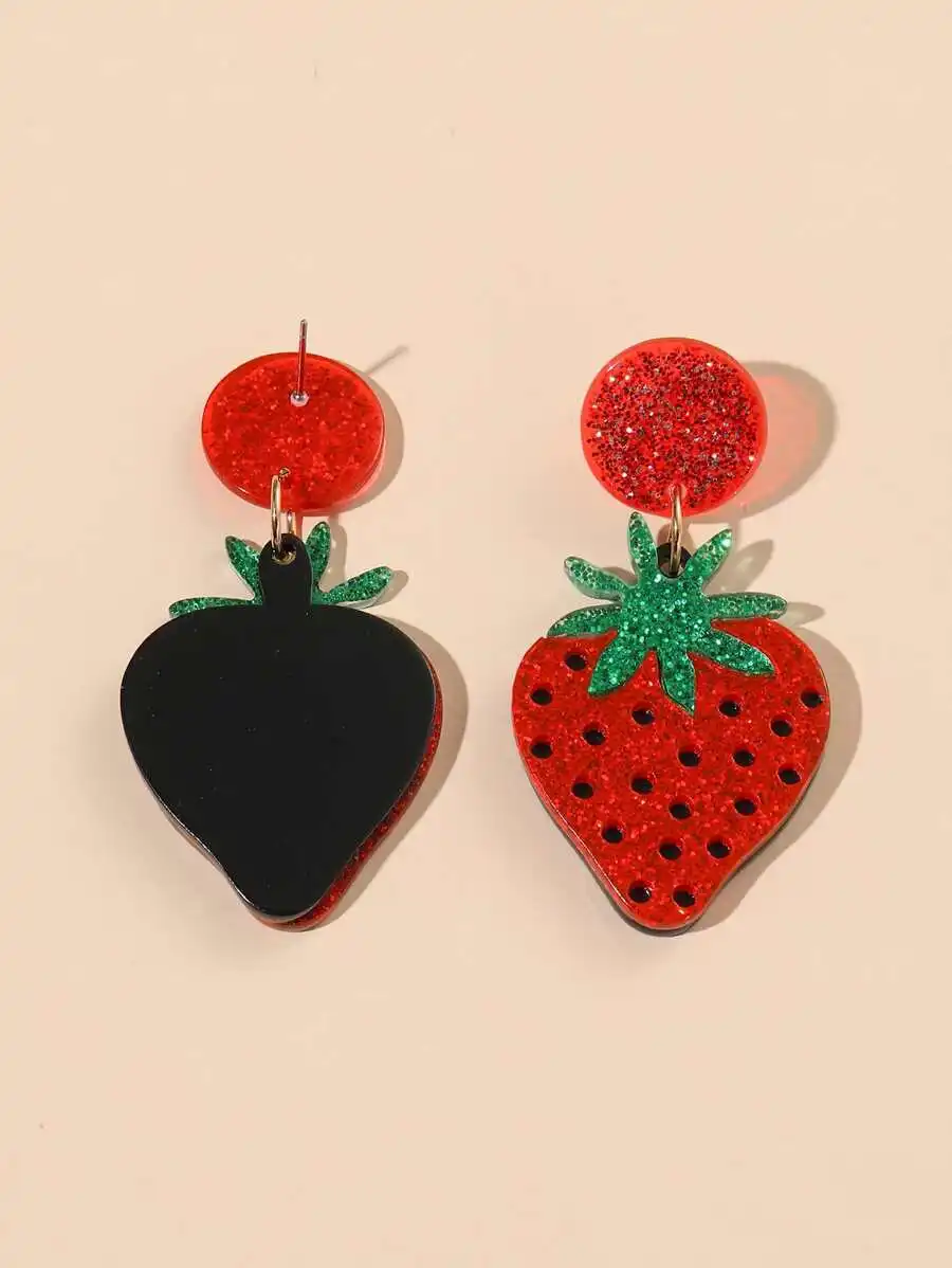 Strawberry Resin Drop Earrings For Women Trendy Cute Fashion Jewelry
Strawberry Resin Drop Earrings For Women Trendy Cute Fashion Jewelry