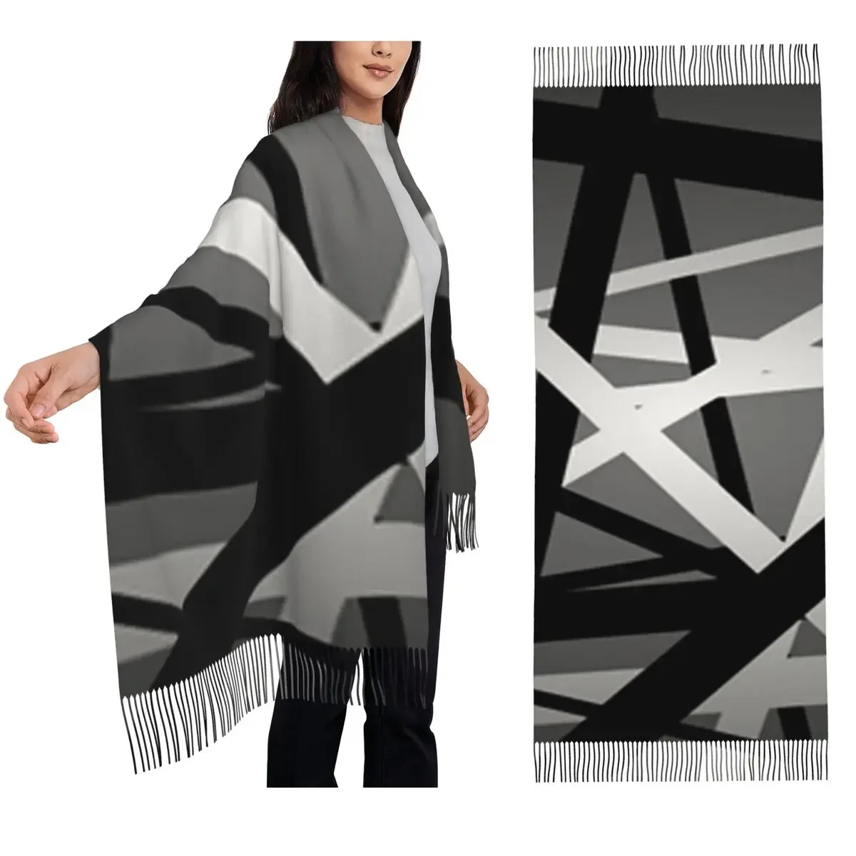 Светлый серый шарф Van Halen, шарфы с кисточками для женщин, мягкие теплые шали и накидки, большая осенне-зимняя шаль
Светлый серый шарф Van Halen, шарфы с кисточками для женщин, мягкие теплые шали и накидки, большая осенне-зимняя шаль