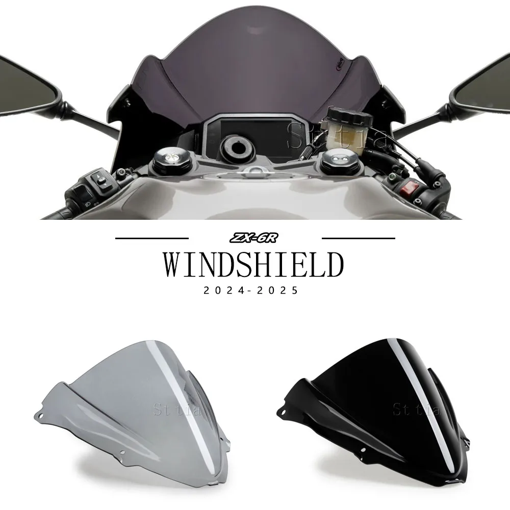 Windscreen Windshield For Kawasaki NINJA ZX6R ZX-6R ZX 6R Ninja 2024 2025 Motorcycle Wind Deflector Double Bubble Wind Screen
Windscreen Windshield For Kawasaki NINJA ZX6R ZX-6R ZX 6R Ninja 2024 2025 Motorcycle Wind Deflector Double Bubble Wind Screen