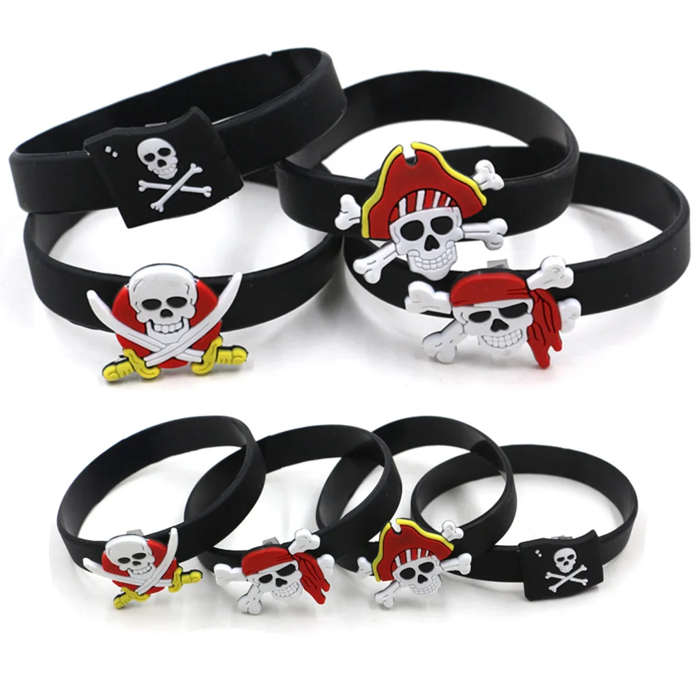 8 PCS Pirate Party Supplies Black Pirate Silicone Bracelet Kids Children Birthday Bag Fillers Toys Halloween Pirate Party Decor
8 PCS Pirate Party Supplies Black Pirate Silicone Bracelet Kids Children Birthday Bag Fillers Toys Halloween Pirate Party Decor