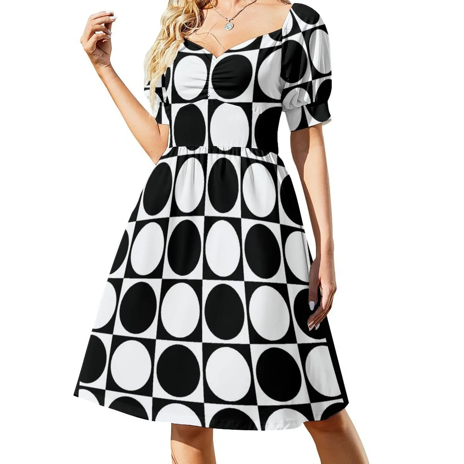 monochrome geometrical design Short-Sleeved Dress women evening dress prom clothes Women's summer dress
monochrome geometrical design Short-Sleeved Dress women evening dress prom clothes Women's summer dress