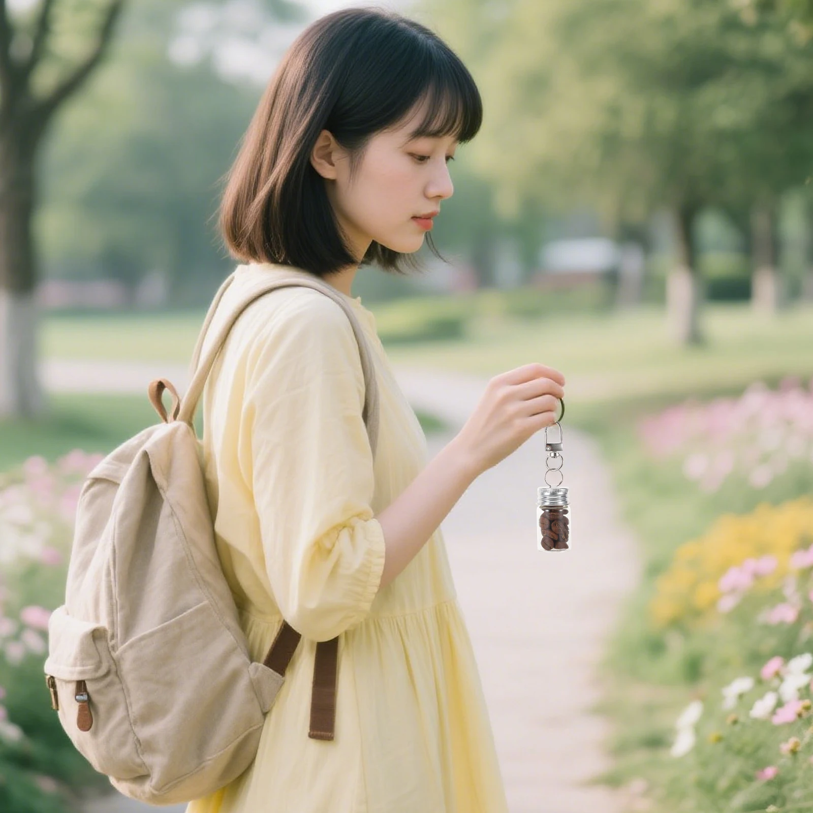 Mini Glass Wishing Bottle Keychain Transparent Drifting Wish Bottle Pendant Charm DIY Crafts Decoration Memory Preservation
Mini Glass Wishing Bottle Keychain Transparent Drifting Wish Bottle Pendant Charm DIY Crafts Decoration Memory Preservation