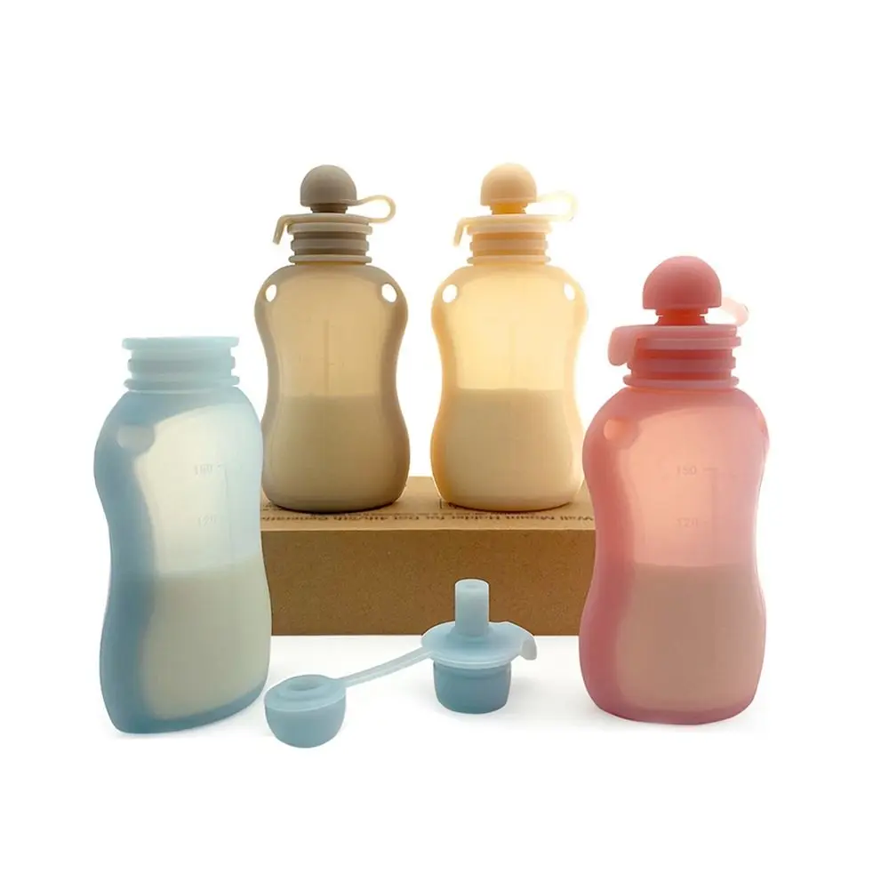 Food-grade Silicone Baby Food Pouches Refillable Washable Baby Food Containers 150ml Capacity Squeezable Pouch Toddler Kids
Food-grade Silicone Baby Food Pouches Refillable Washable Baby Food Containers 150ml Capacity Squeezable Pouch Toddler Kids