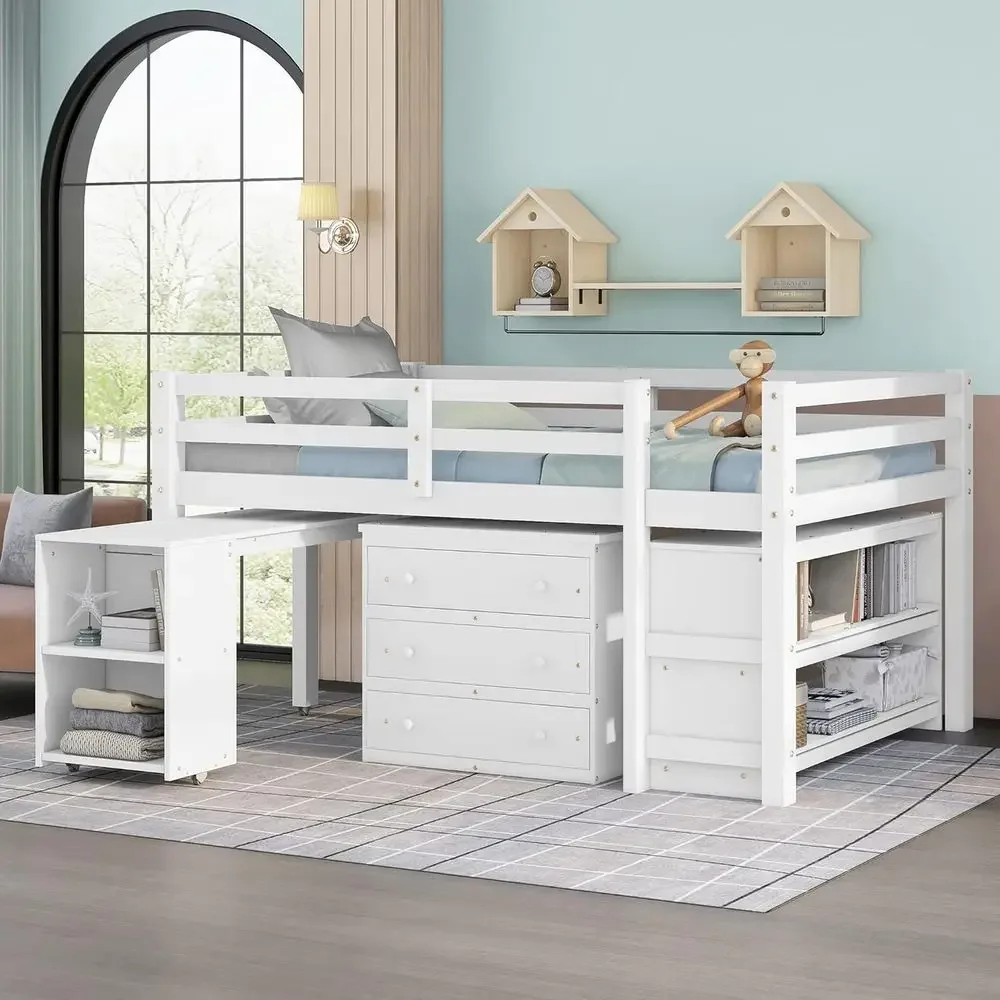 Special OfferHarper & Bright Designs Ull Size Low Lot Bed With Rolling Desk And Storage Cabinet, Wood Ull Lot Bed E Or Kids With
Special OfferHarper & Bright Designs Ull Size Low Lot Bed With Rolling Desk And Storage Cabinet, Wood Ull Lot Bed E Or Kids With