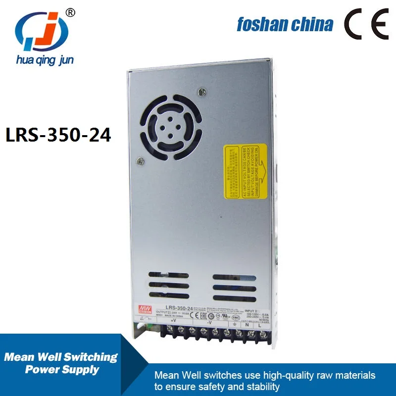 LRS-350-24 Meanwell Switching Power Supply 24V 14.6A Single Output 350W for PLC Controller
LRS-350-24 Meanwell Switching Power Supply 24V 14.6A Single Output 350W for PLC Controller