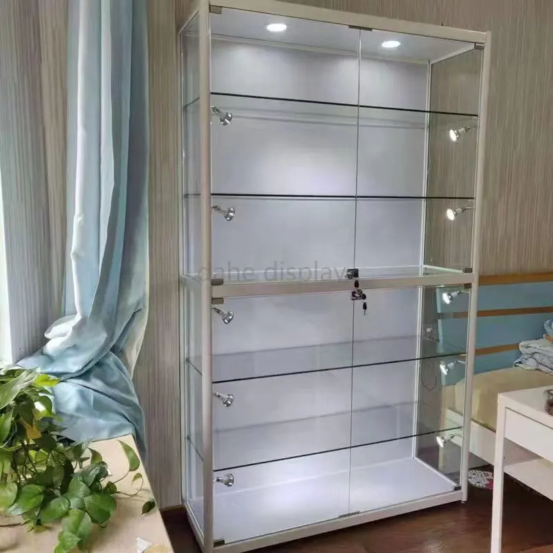 Full vision fashion cheap glass display cabinet aluminum profile display cabinet retail smoking shop shelves
Full vision fashion cheap glass display cabinet aluminum profile display cabinet retail smoking shop shelves