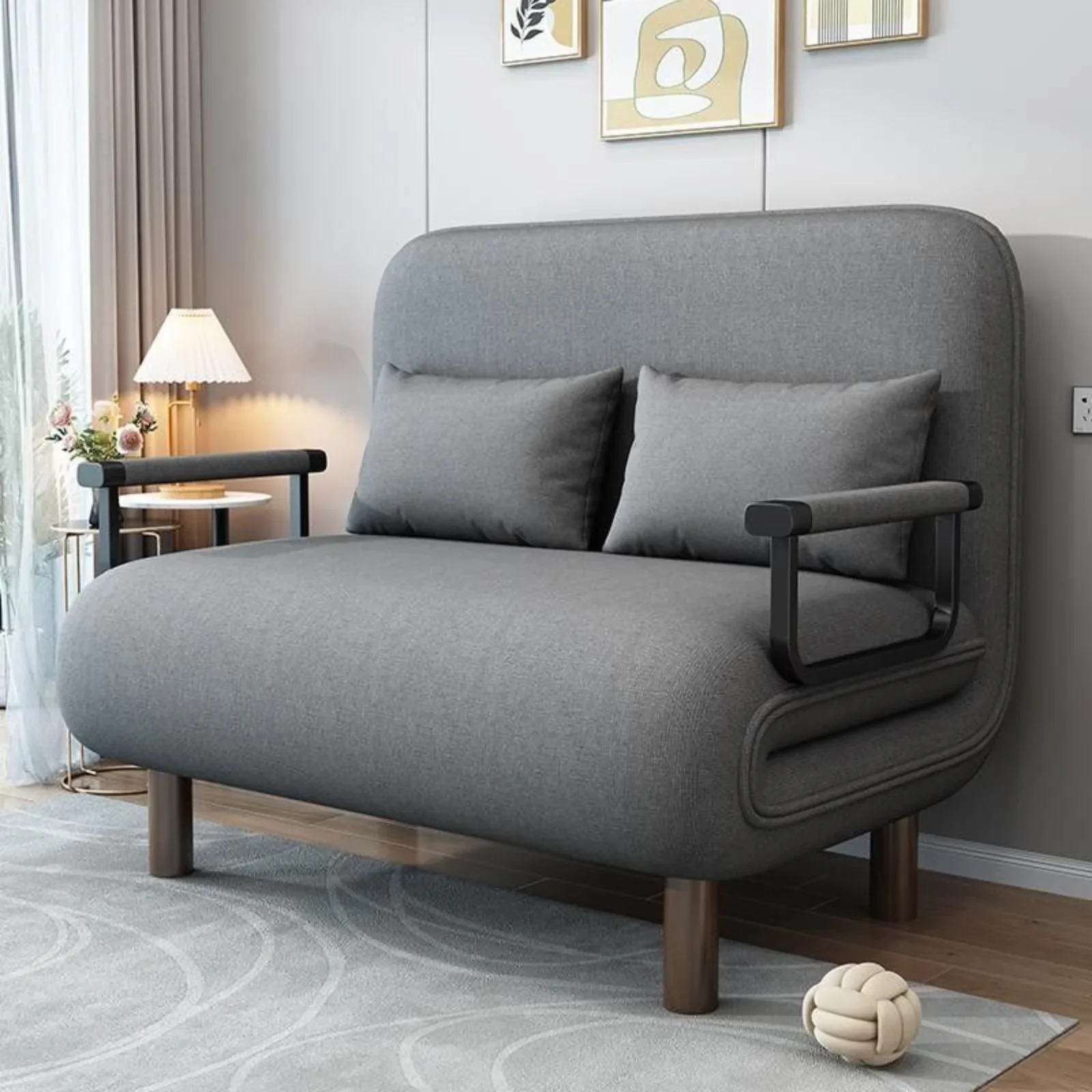 Customizable Folding Sofa Bed Couch Versatile 3 in 1 with 2 Soft Pillows Lounge Cotton Chair
Customizable Folding Sofa Bed Couch Versatile 3 in 1 with 2 Soft Pillows Lounge Cotton Chair