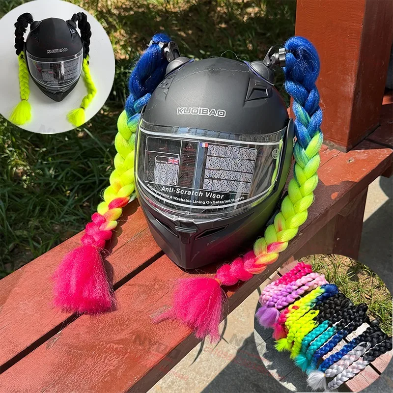 Helmet Wig Braids Woman Decor Braids Ears Accessories for LS2 Motorcycle Helmet Cover Twist Dual Ponytail for Girls
Helmet Wig Braids Woman Decor Braids Ears Accessories for LS2 Motorcycle Helmet Cover Twist Dual Ponytail for Girls