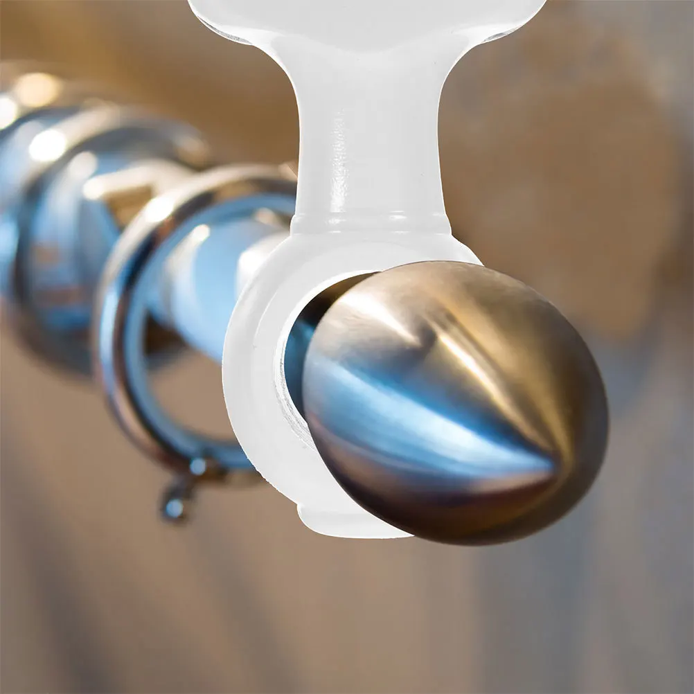 2Pcs Decorative Curtain Rod Brackets White Wooden Heavy Duty Wall Mounted Support Holder Base for Single Double Curtain Poles 
2Pcs Decorative Curtain Rod Brackets White Wooden Heavy Duty Wall Mounted Support Holder Base for Single Double Curtain Poles