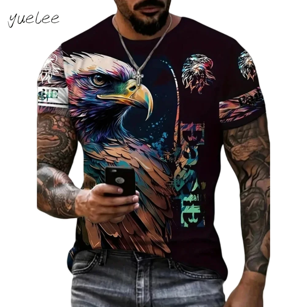 Винтажная мужская футболка с изображением орла, летняя дышащая модная мужская одежда, модная мужская футболка с короткими рукавами и 3D принтом, универсальный мужской топ
Винтажная мужская футболка с изображением орла, летняя дышащая модная мужская одежда, модная мужская футболка с короткими рукавами и 3D принтом, универсальный мужской топ