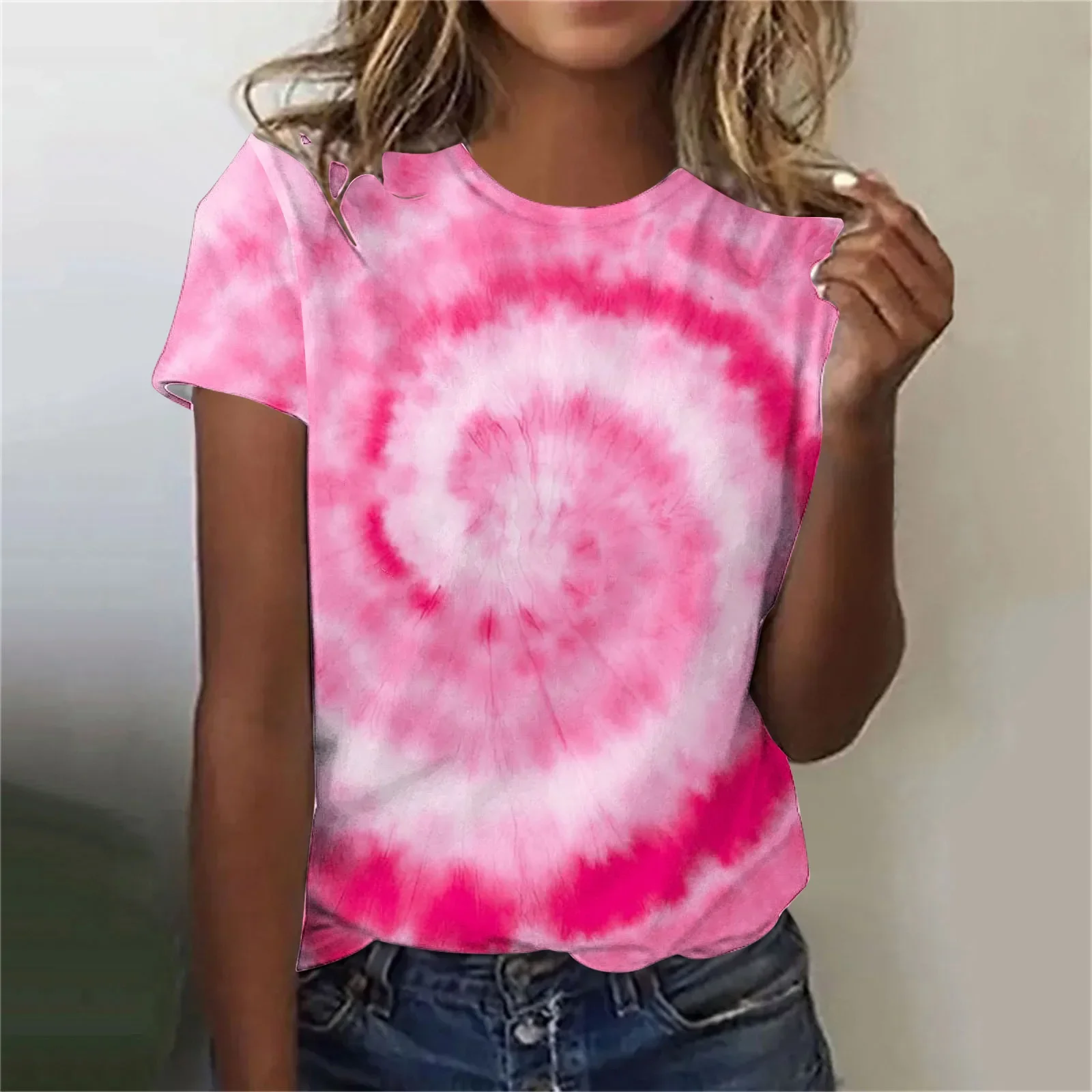 Colorful Tie Dye Pattern 3D Print T-Shirts Women O-Neck Short Sleeve T Shirt Y2k Harajuku Oversized Tees Tops Female Clothing
Colorful Tie Dye Pattern 3D Print T-Shirts Women O-Neck Short Sleeve T Shirt Y2k Harajuku Oversized Tees Tops Female Clothing