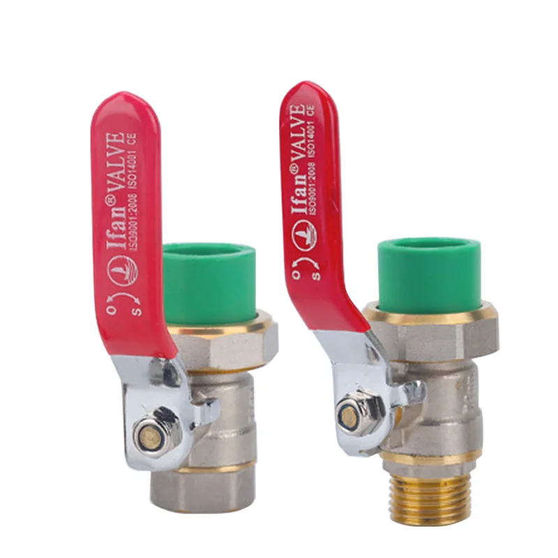 PPR Толстостенный медный клапан Фитинги для термоплавких водопроводных труб 3/4 Наружная спираль / 1/2 Внутренняя спираль Фланцевый ручной шаровой кран включения-выключения
PPR Толстостенный медный клапан Фитинги для термоплавких водопроводных труб 3/4 Наружная спираль / 1/2 Внутренняя спираль Фланцевый ручной шаровой кран включения-выключения