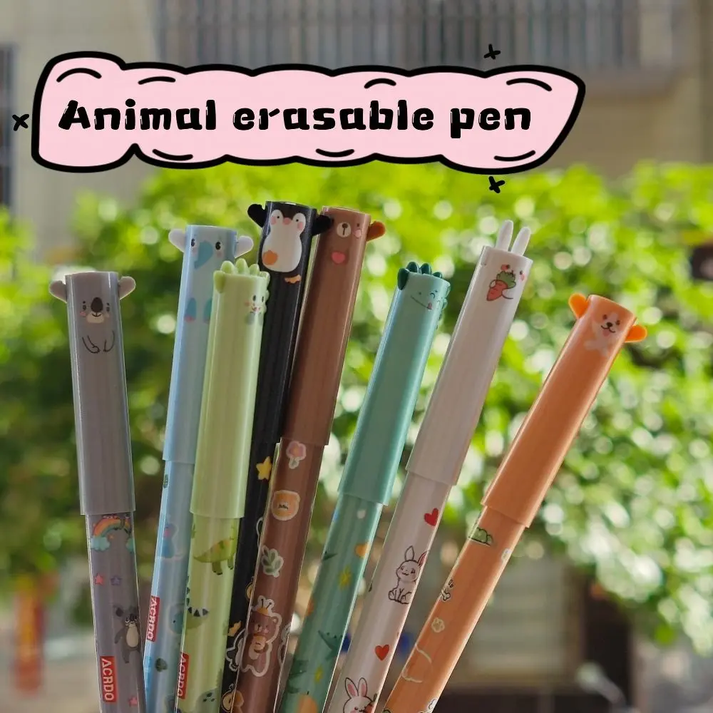 8pcs/set Portable Animal Patterns Erasable Pen 0.7mm Tip Colorful Ink Gel Pen Marker Pen Gift
8pcs/set Portable Animal Patterns Erasable Pen 0.7mm Tip Colorful Ink Gel Pen Marker Pen Gift