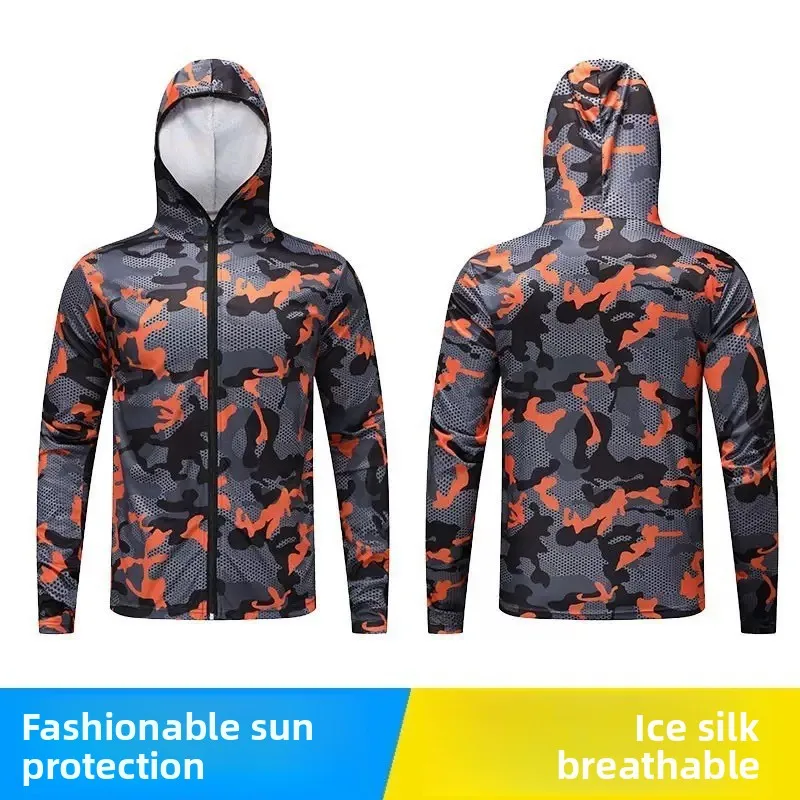 Men's work clothes, sports running sun protection clothing, outdoor lure fishing, UV protection, breathable sun protection cloth
Men's work clothes, sports running sun protection clothing, outdoor lure fishing, UV protection, breathable sun protection cloth