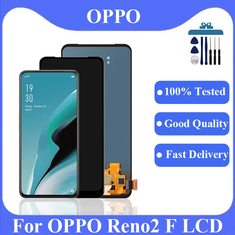 Оригинальный AMOLED для Oppo reno2 F CPH1989, ЖК-дисплей для замены ЖК-дисплея Oppo reno2 F
Оригинальный AMOLED для Oppo reno2 F CPH1989, ЖК-дисплей для замены ЖК-дисплея Oppo reno2 F
