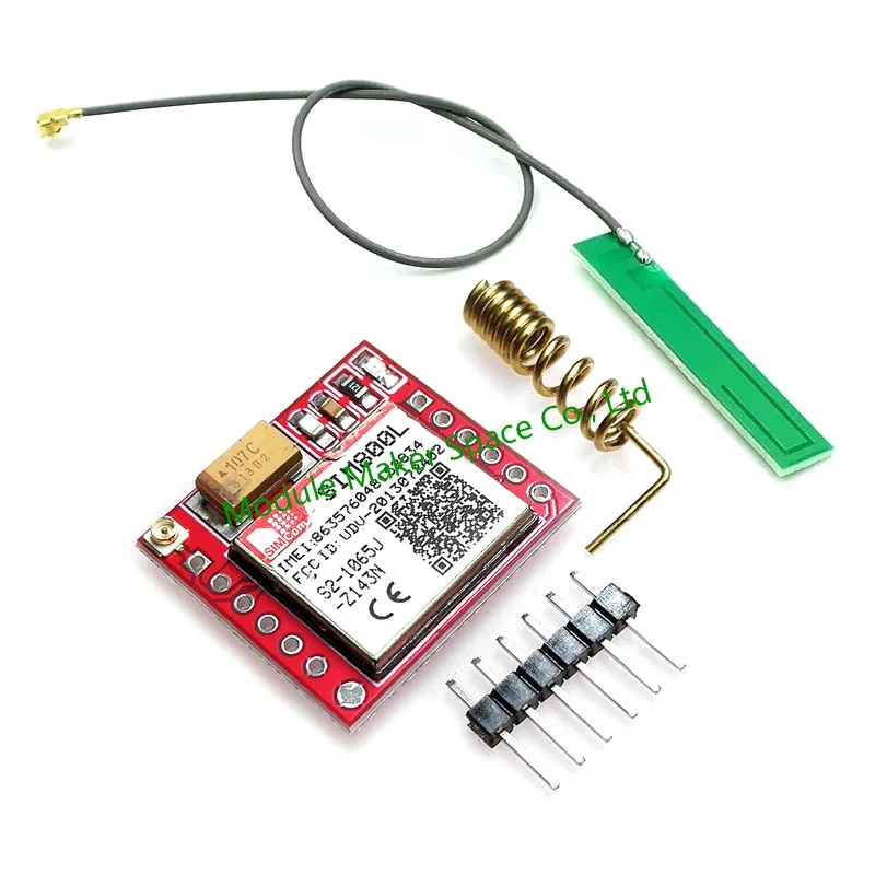 SIM800L GPRS GSM Module Core Quad-band TTL Serial Port IPX Interface PCB Antenna Micro SIM Card for Arduino Smart Phone
SIM800L GPRS GSM Module Core Quad-band TTL Serial Port IPX Interface PCB Antenna Micro SIM Card for Arduino Smart Phone