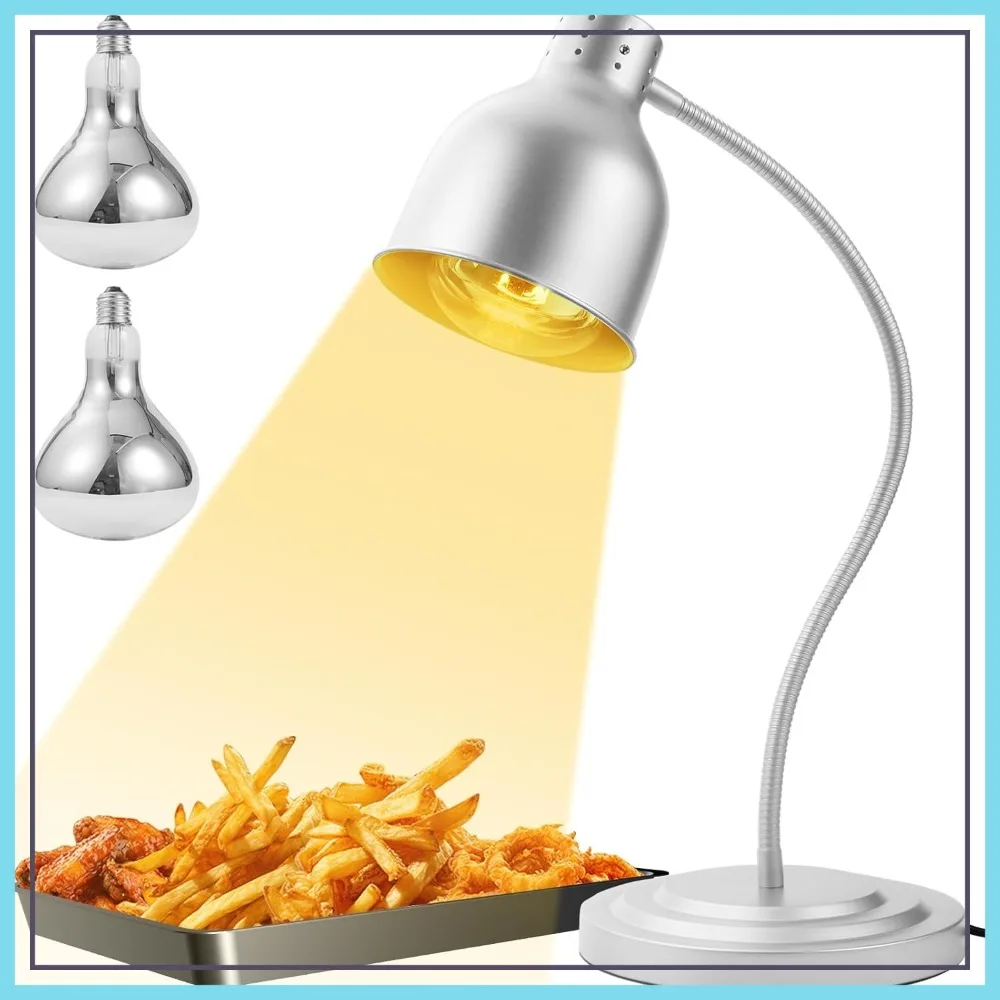 Heat Lamp for Food, Flexible Arm, 250W Bulbs x 2, Buffet Warmer for Parties
Heat Lamp for Food, Flexible Arm, 250W Bulbs x 2, Buffet Warmer for Parties