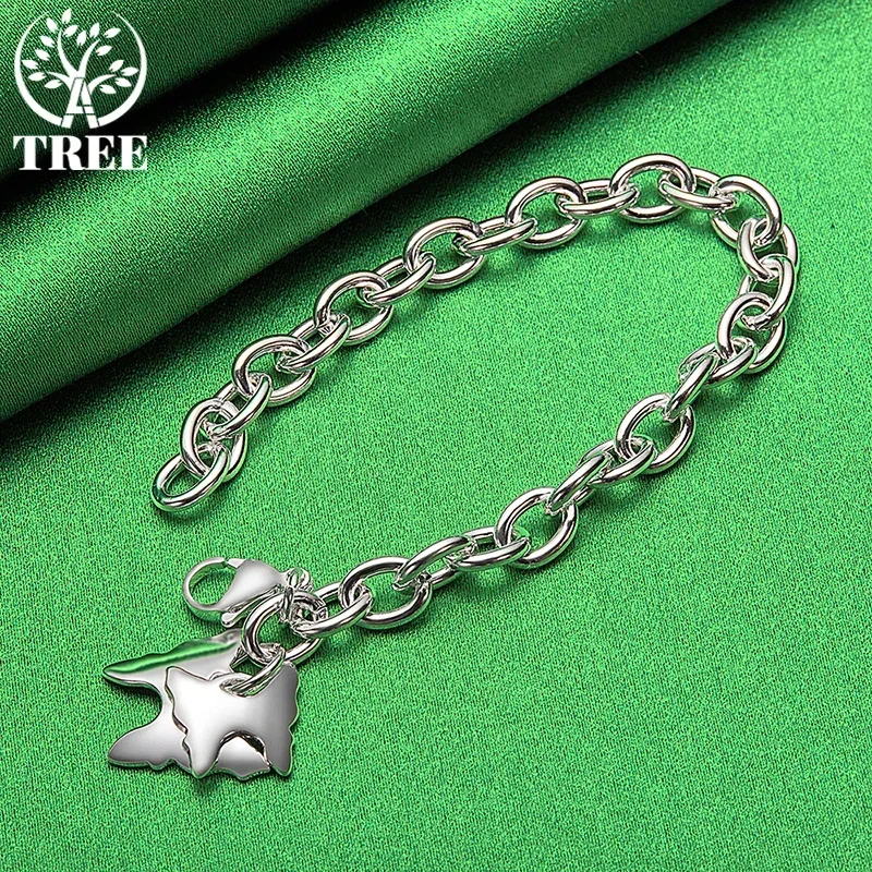 ALITREE 925 Sterling Silver Two Butterflies Pendant Bracelet For Women Party Charm Jewelry Valentine's Day Gift Lady Accessories
ALITREE 925 Sterling Silver Two Butterflies Pendant Bracelet For Women Party Charm Jewelry Valentine's Day Gift Lady Accessories