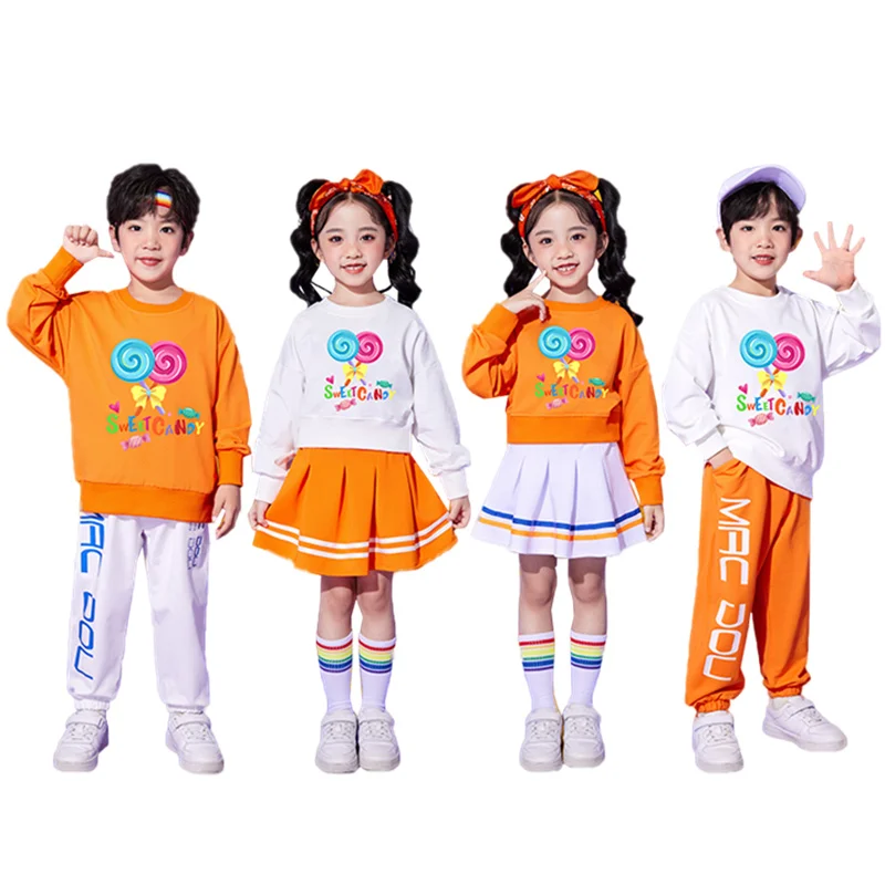 Cute Boy Girls Hip-hop Costume Hiphop Set Kids Streetwear Style High Street Clothes Suit Child Dance Performance Clothing Outfit
Cute Boy Girls Hip-hop Costume Hiphop Set Kids Streetwear Style High Street Clothes Suit Child Dance Performance Clothing Outfit