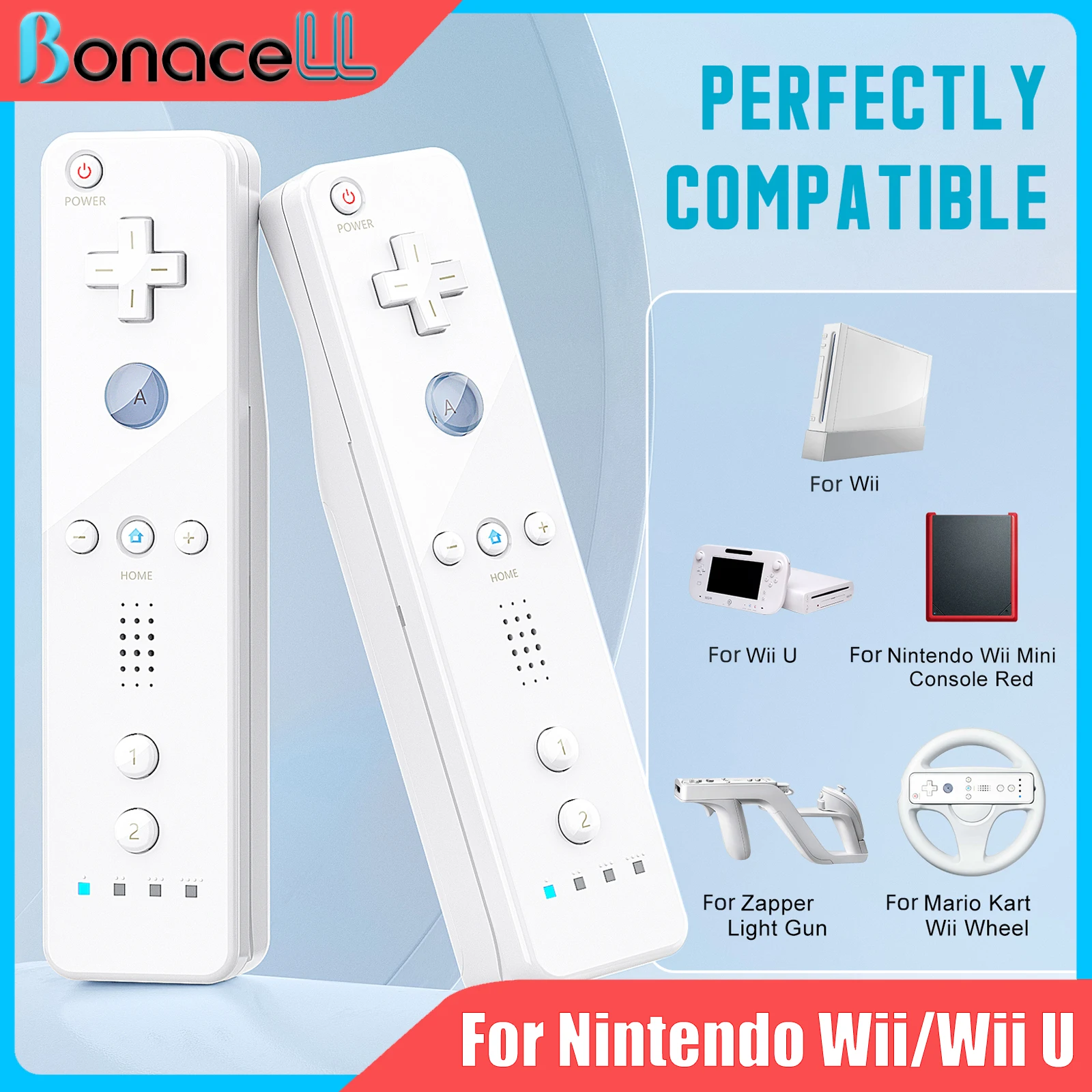 Gaming Controllers For Nintendo Wii/WiiU Console Controller 2in1 Left/Right Game Joystick Wireless Gamepad Remote Control Rocker
Gaming Controllers For Nintendo Wii/WiiU Console Controller 2in1 Left/Right Game Joystick Wireless Gamepad Remote Control Rocker