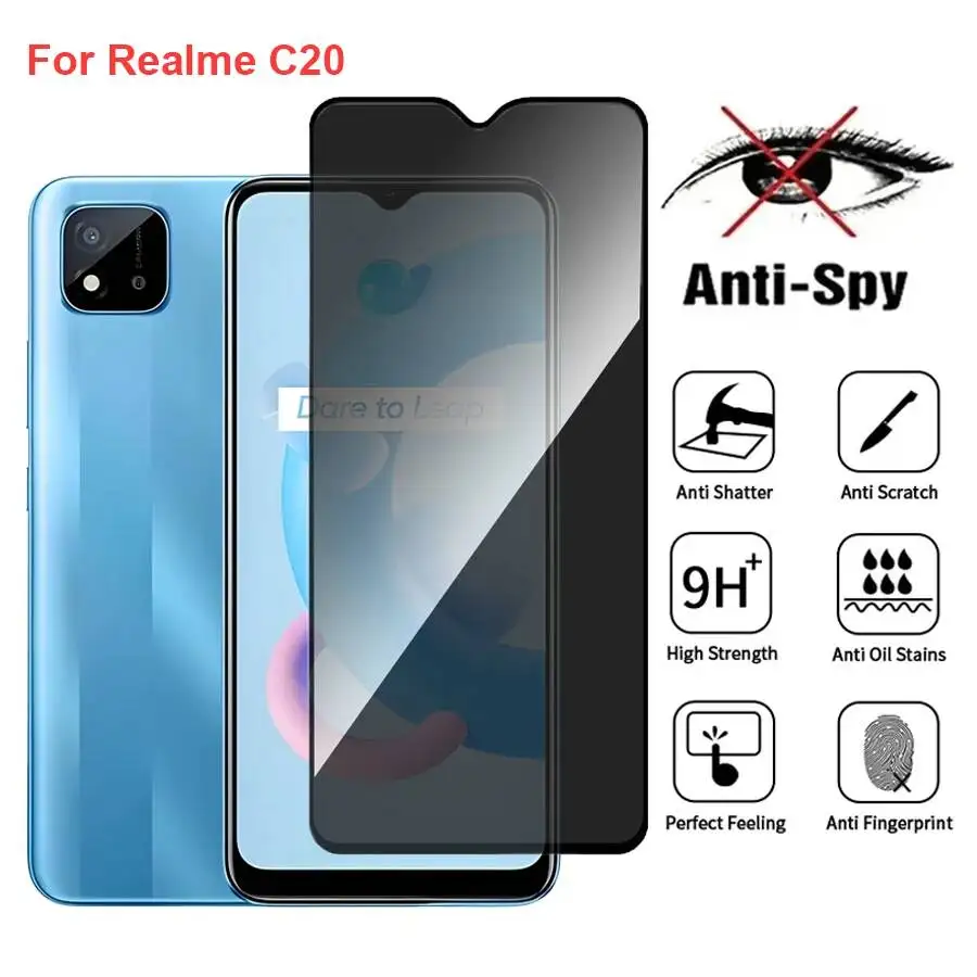 Realme C20 RMX3063 Anti Spy Privacy Tempered Glass Protector Compatible For Realmec20 Full Cover Screen Phone Film
Realme C20 RMX3063 Anti Spy Privacy Tempered Glass Protector Compatible For Realmec20 Full Cover Screen Phone Film