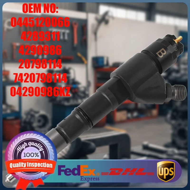 New Diesel Common Rail Injector 0445120066 0986435548 4289311 Engine Parts for Deutz KHD and Renault Trucks and Volvo Excavators
New Diesel Common Rail Injector 0445120066 0986435548 4289311 Engine Parts for Deutz KHD and Renault Trucks and Volvo Excavators
