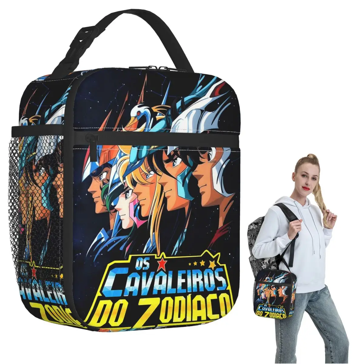 Knights Of The Zodiac Anime Saints Seiya Insulated Lunch Bag for Women Children Portable Food Boxes Thermal Lunch Box Tote
Knights Of The Zodiac Anime Saints Seiya Insulated Lunch Bag for Women Children Portable Food Boxes Thermal Lunch Box Tote