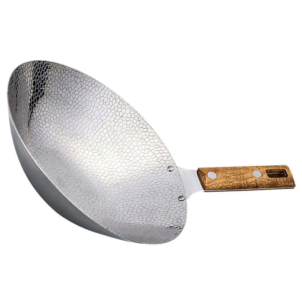22CM Stainless Steel Non-stick Wok Frying Pan Wood Handle Cooking Utensils Kitchen Accessory Multifunctional Cookware
22CM Stainless Steel Non-stick Wok Frying Pan Wood Handle Cooking Utensils Kitchen Accessory Multifunctional Cookware