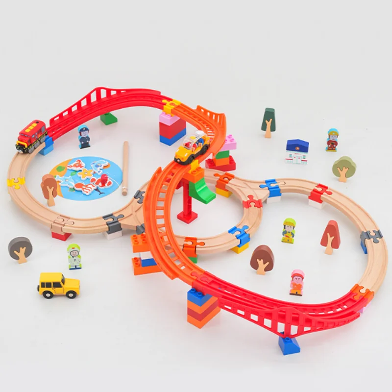 Children Assembly Beech Wood Train Track Toys Set Compatible with All Brand Wooden Railway Track Toy For Kids Boys Girls Gift
Children Assembly Beech Wood Train Track Toys Set Compatible with All Brand Wooden Railway Track Toy For Kids Boys Girls Gift